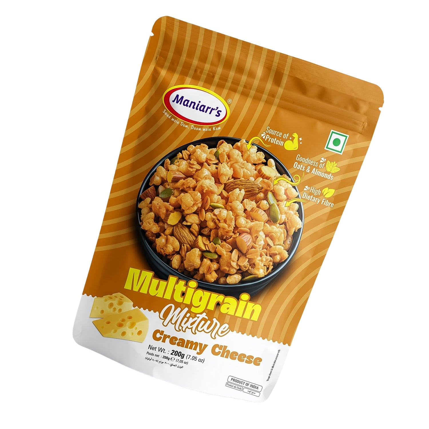 Maniarr's Creamy Cheese ROASTED MULTIGRAIN MIXTURE (200Gm) Maniarr's Creamy Cheese ROASTED MULTIGRAIN MIXTURE (200Gm)